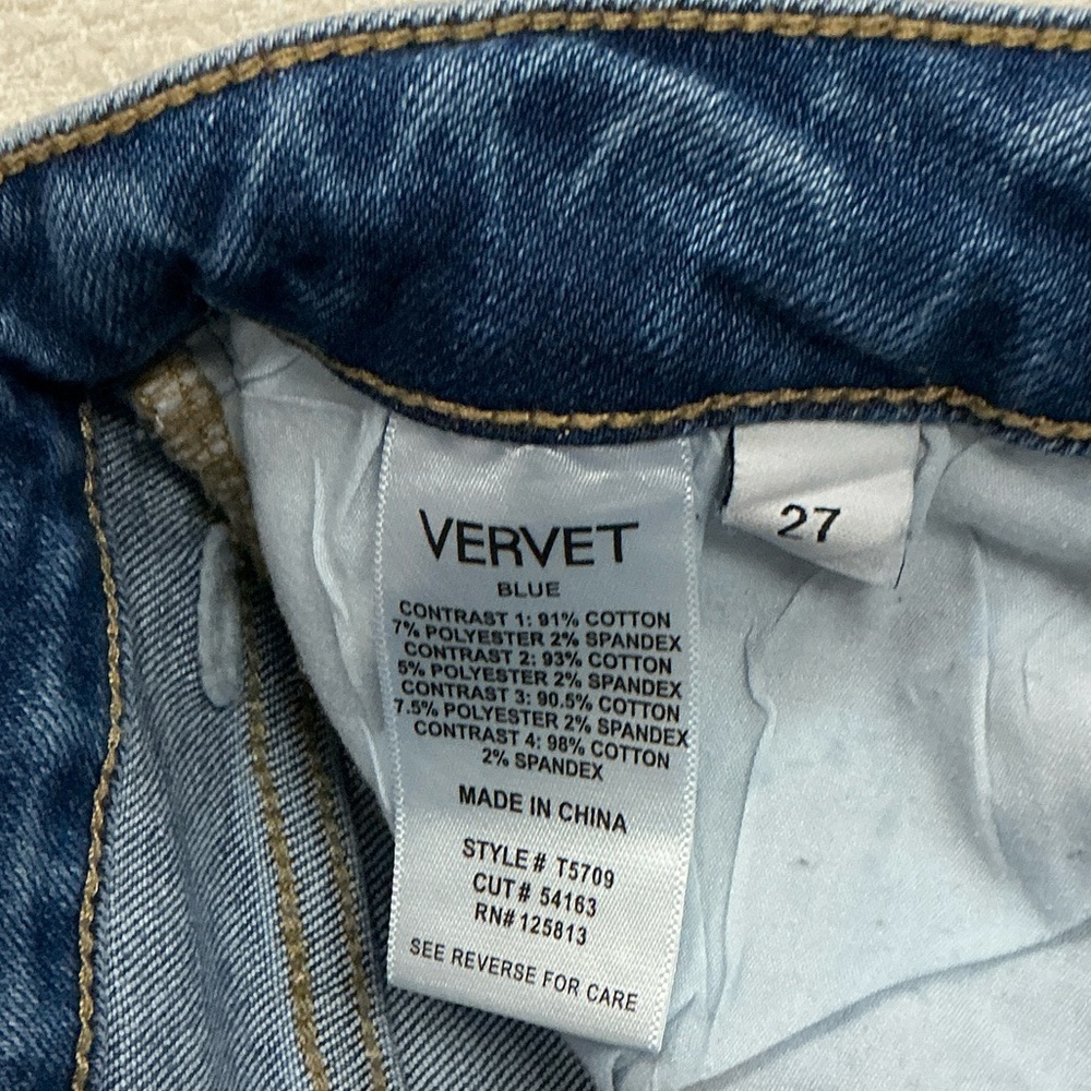 Patchwork Flare Jeans - Dual Blue Wash - Picture 2 of 2